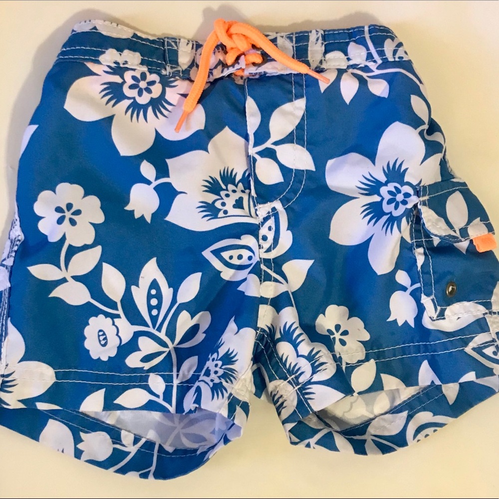 2 pairs of toddler swim trunks